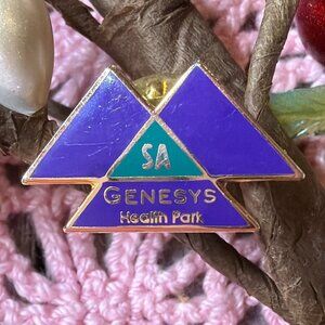Genesys SA Health Park Lapel Pin Tie Tack Vintage